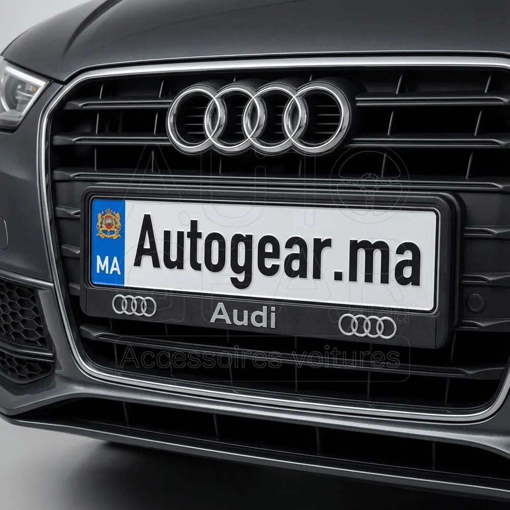 Support de Plaque d'Immatriculation 3D Audi vue 2