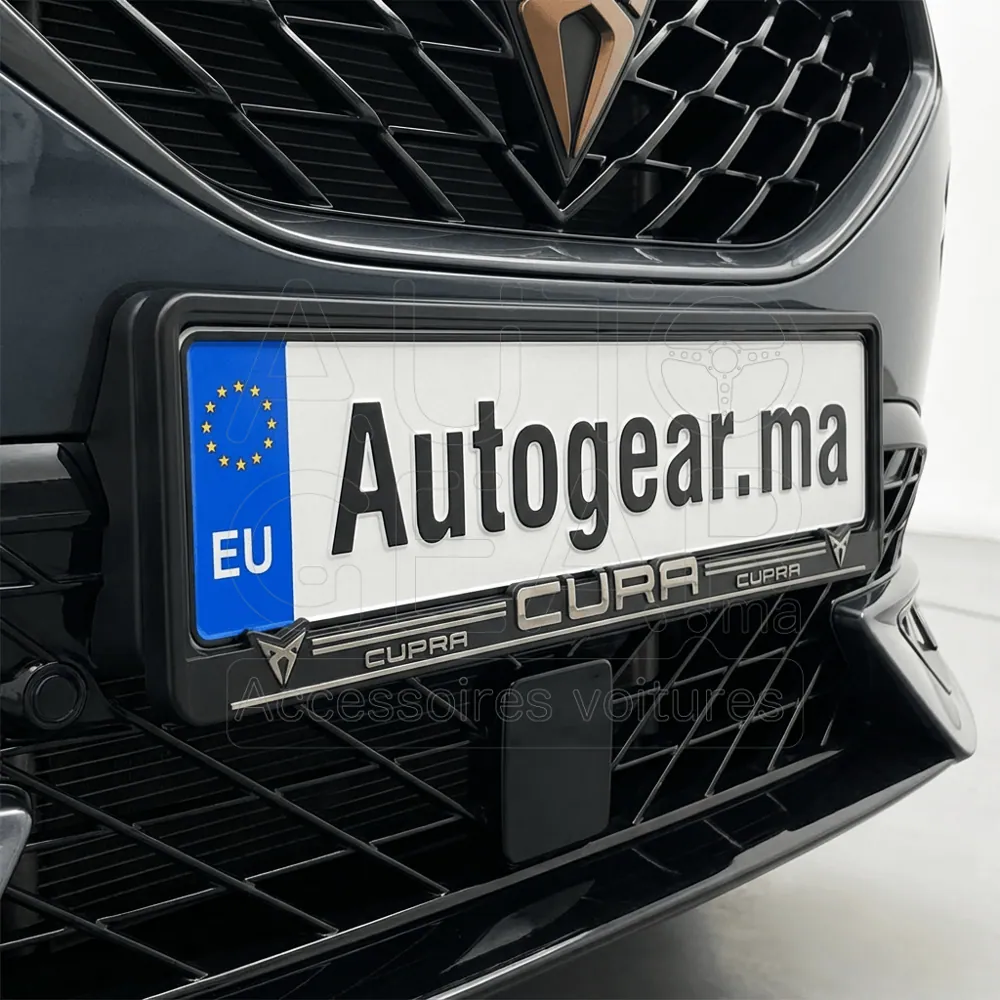 Support de Plaque d'Immatriculation 3D Cupra vue 2