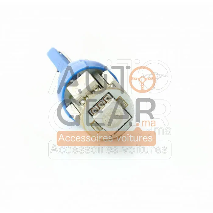 2 Ampoules LED T10 W5W Bleu, 5 LED vue 4
