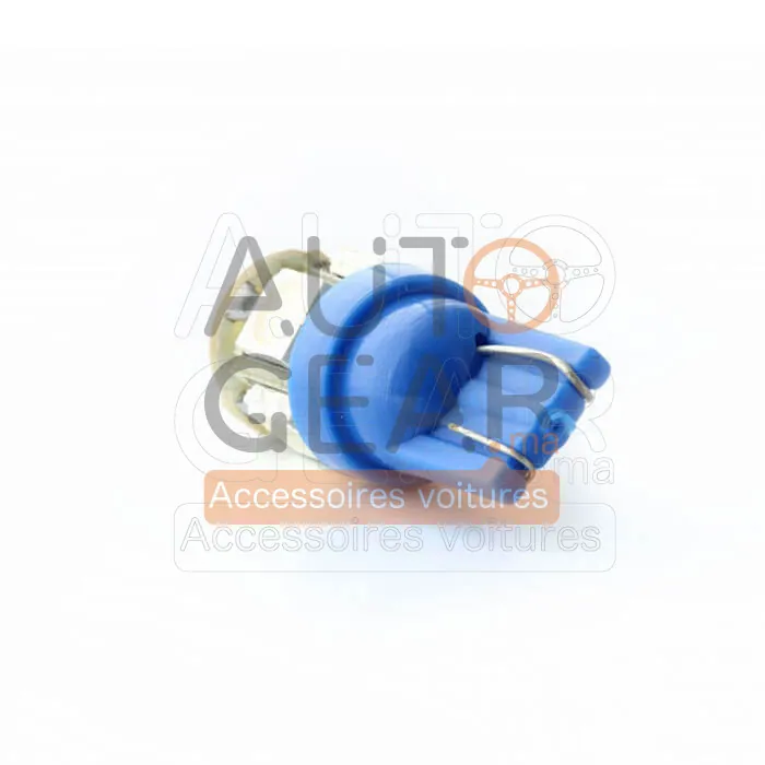 2 Ampoules LED T10 W5W Bleu, 5 LED vue 3