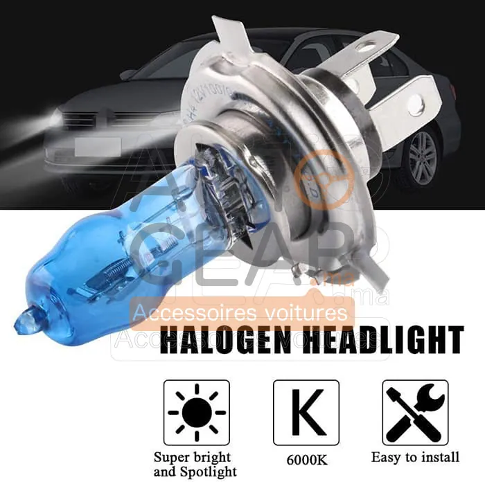 Ampoules Halogène Xenon Super White H.O.D. 100W (Lot de 2) vue 2