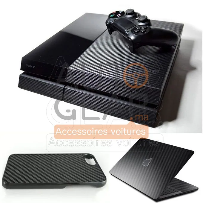 Autocollants Vinyle 3D Fibre de Carbone vue 4