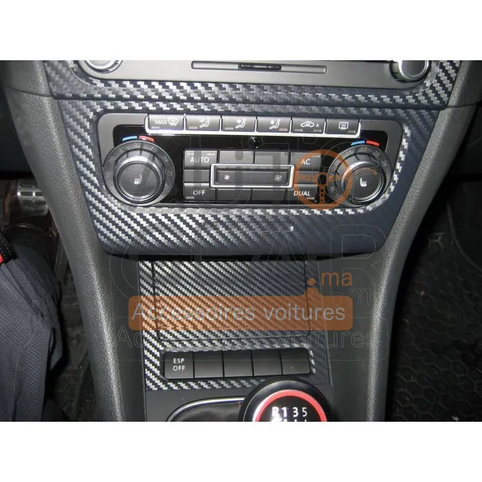 Autocollants Vinyle 3D Fibre de Carbone vue 3
