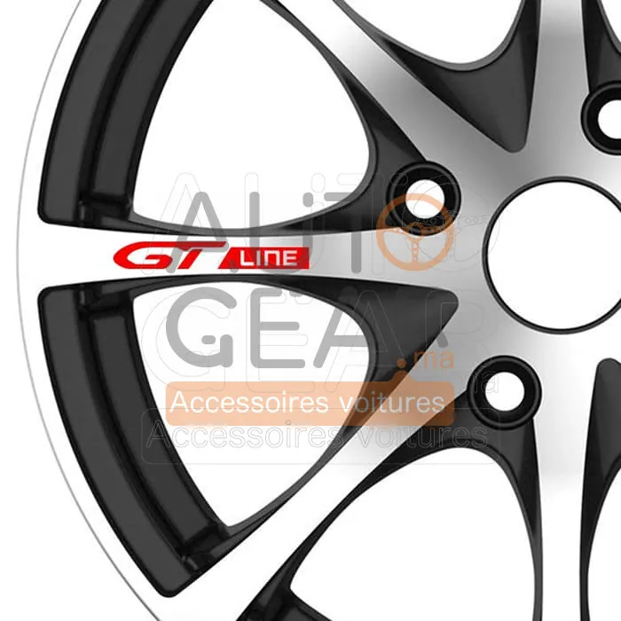 Autocollants de jantes ligne GT pour voiture (lot de 4) vue 2