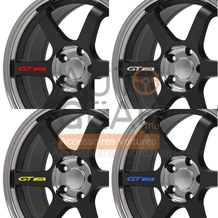 Autocollants de jantes ligne GT pour voiture (lot de 4) vue 4