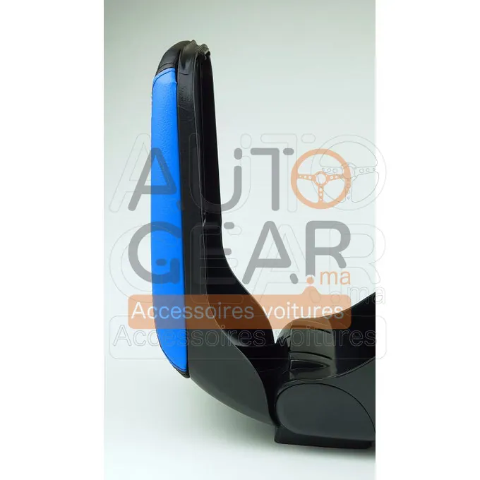 Accoudoir Central Universel Noir, Coins Bleu vue 4