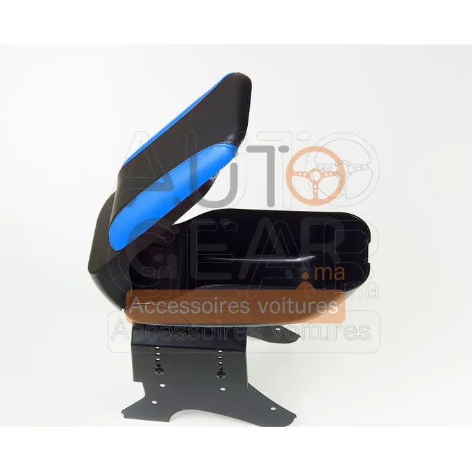 Accoudoir Central Universel Noir, Coins Bleu vue 2
