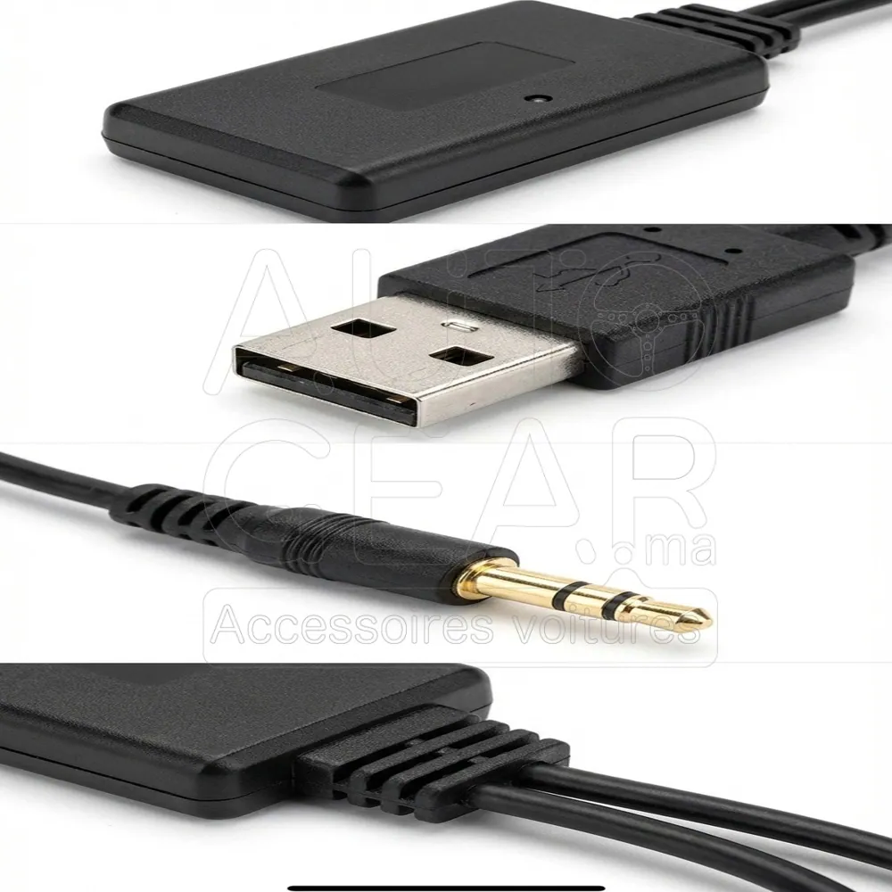 Adaptateur Bluetooth 5.0 USB AUX 2 en 1 Émetteur Récepteur vue 2