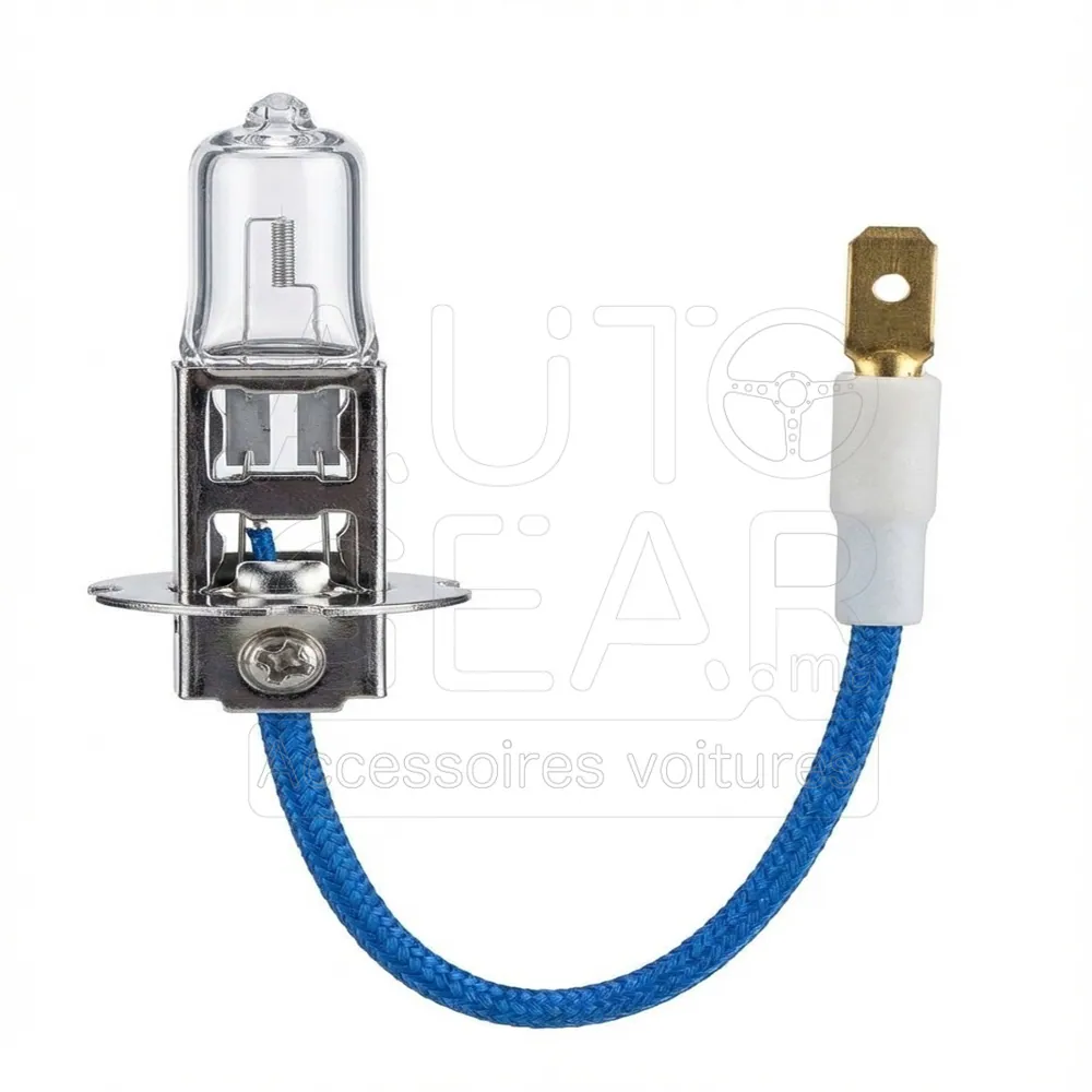Ampoule Voiture H3 Halogène 55W RALLYE avec Connecteur