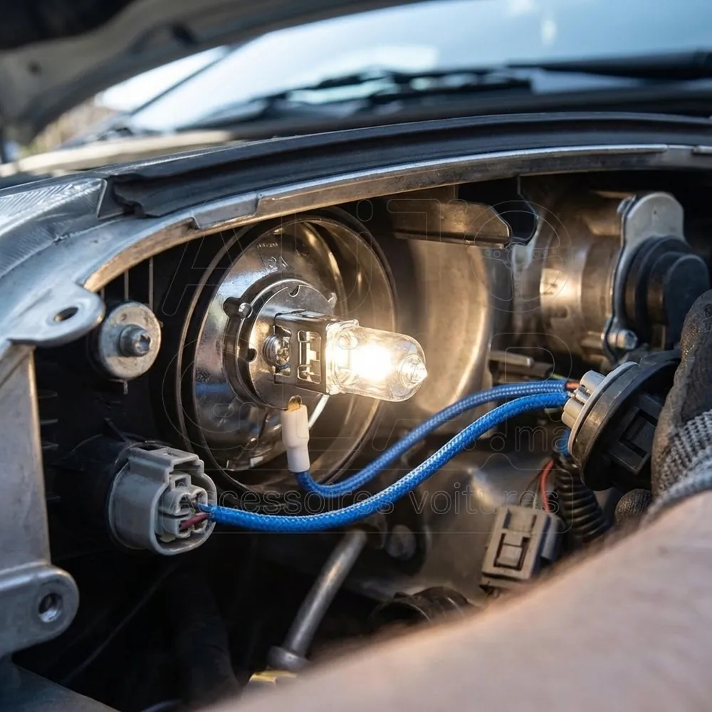 Ampoule Voiture H3 Halogène 55W RALLYE avec Connecteur vue 2