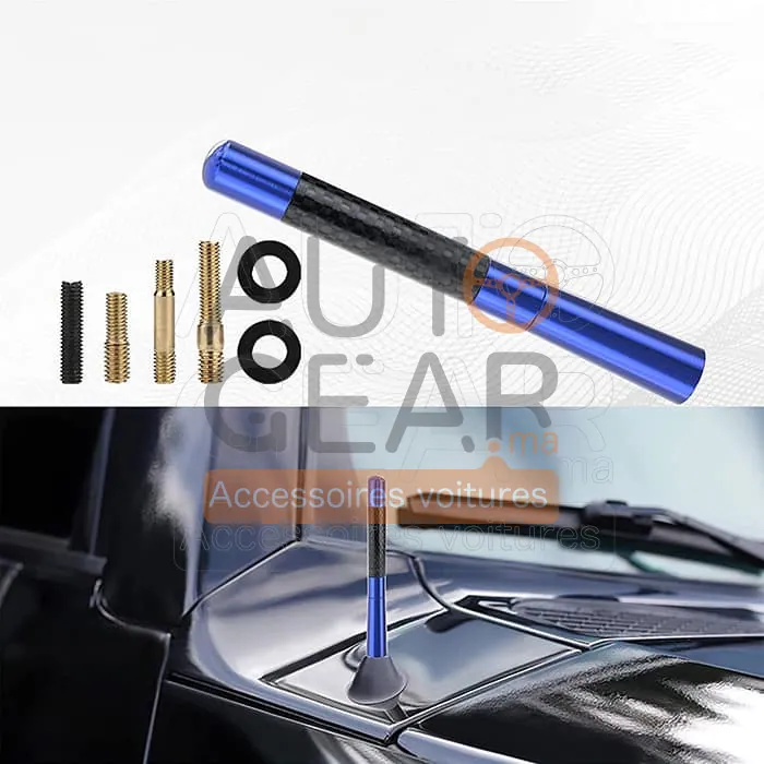 Antenne Courte Fibre de Carbone Universelle 12 cm