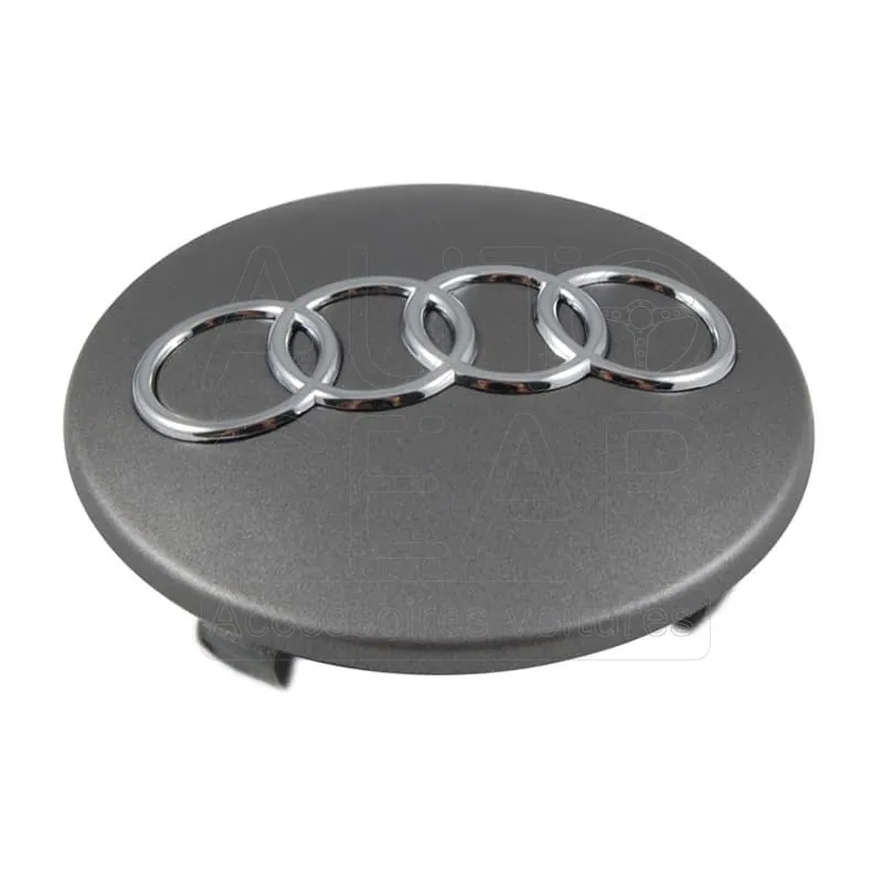 Cache-moyeux logo Audi aluminium 61 mm (lot de 4) vue 4