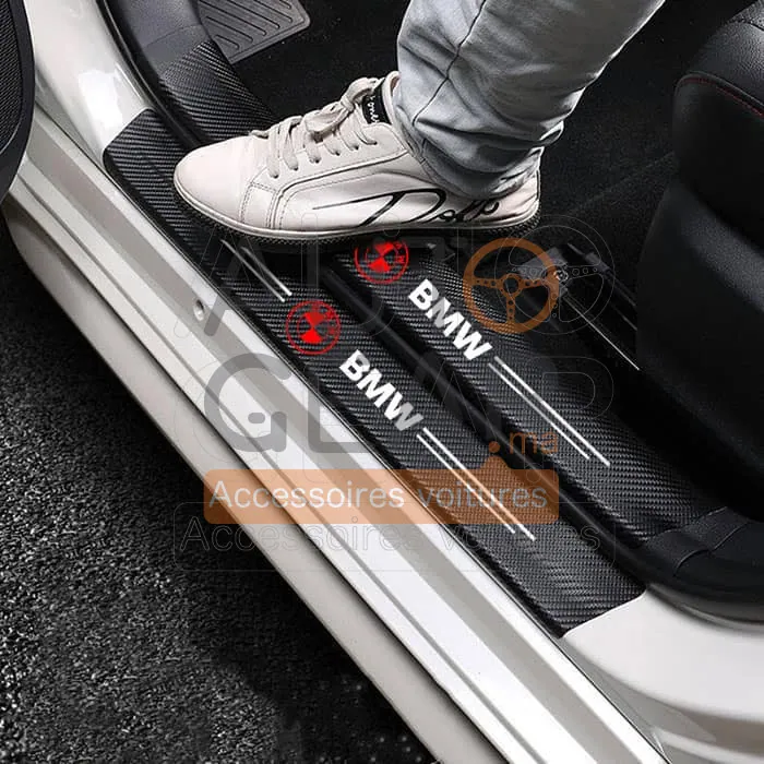 Autocollants de Porte Anti-Rayures BMW Fibre de Carbone