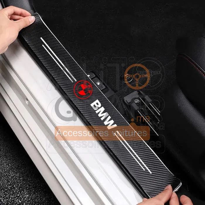 Autocollants de Porte Anti-Rayures BMW Fibre de Carbone vue 3