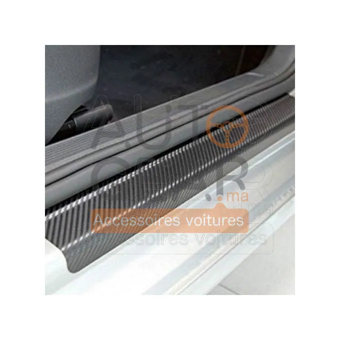 Autocollants de Porte Anti-Rayures Carbone 3D vue 2