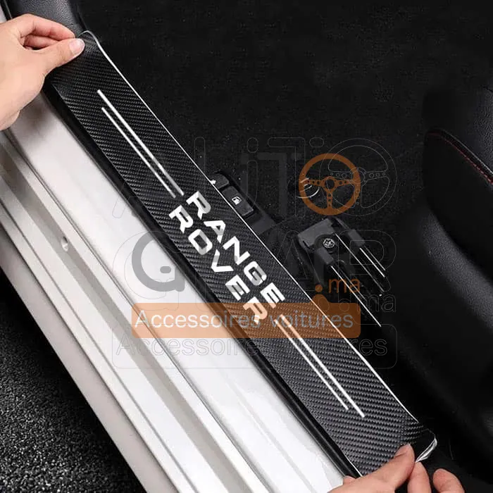 Autocollants de Porte Anti-Rayures Range Rover Fibre de Carbone vue 3