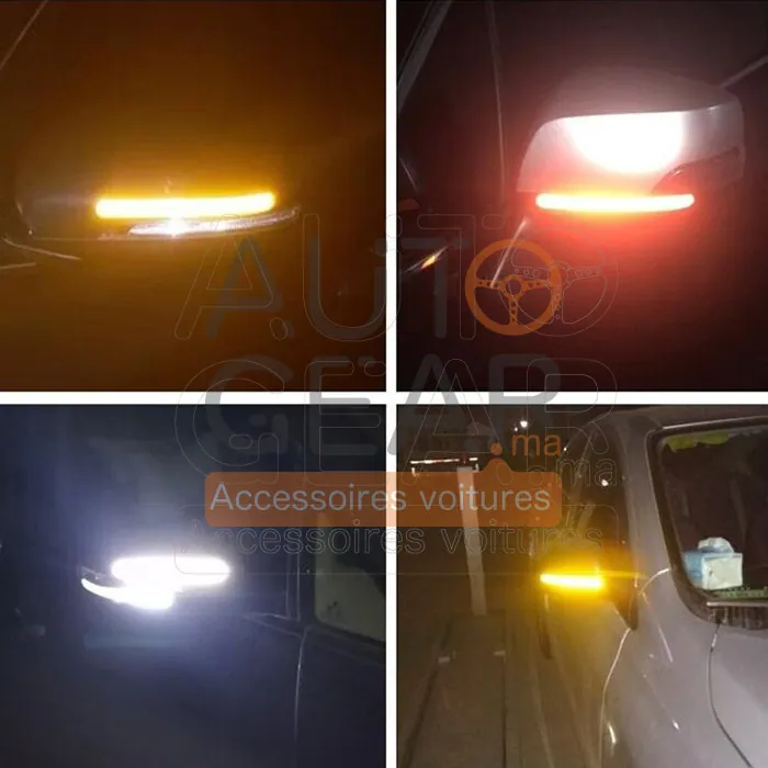 Autocollants Fluorescents pour Rétroviseur, Lot de 2 vue 3