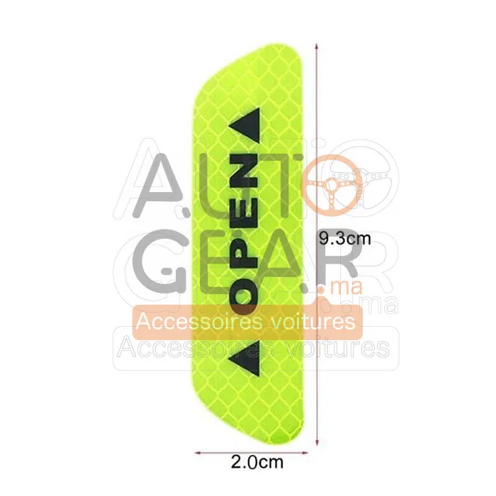 Autocollants Fluorescents pour Voiture, Lot de 4 vue 2