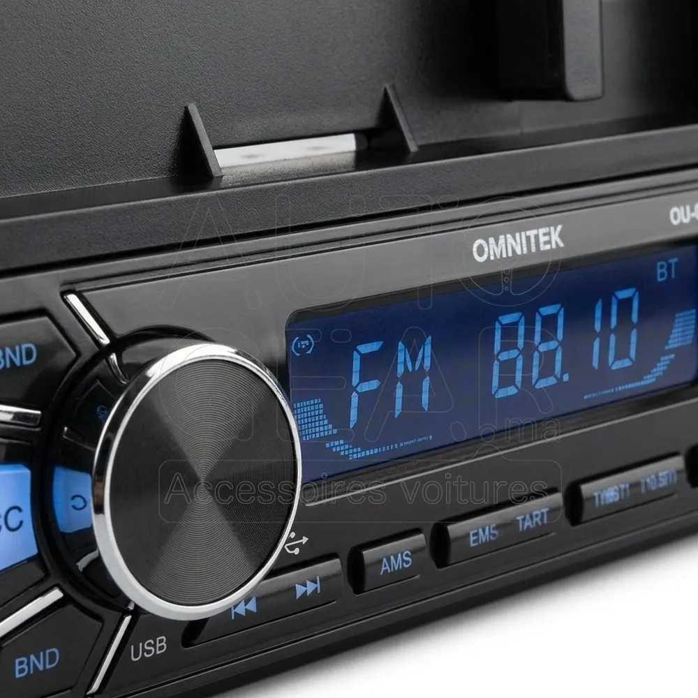 Autoradio Bluetooth FM MP3 USB SD avec Support Téléphone vue 3