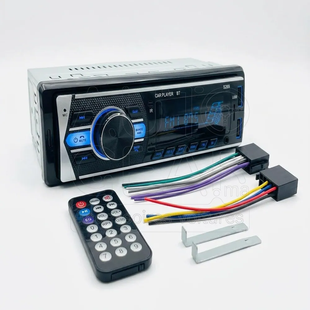 Autoradio Bluetooth USB FM S289 avec Télécommande
