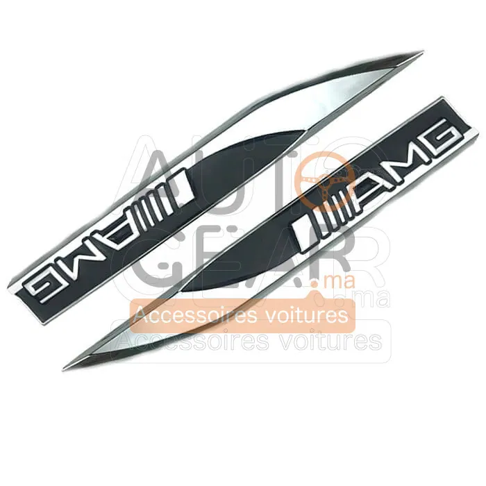 Badge AMG Mercedes Chrome Autocollant