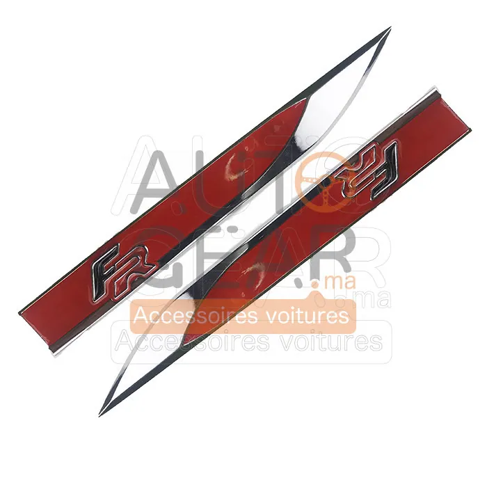 Badge FR Seat Chrome Autocollant