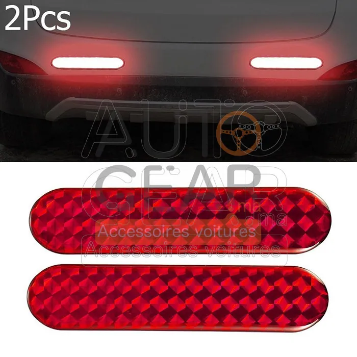 Bandes Réfléchissantes pour Pare-Chocs, Lot de 2