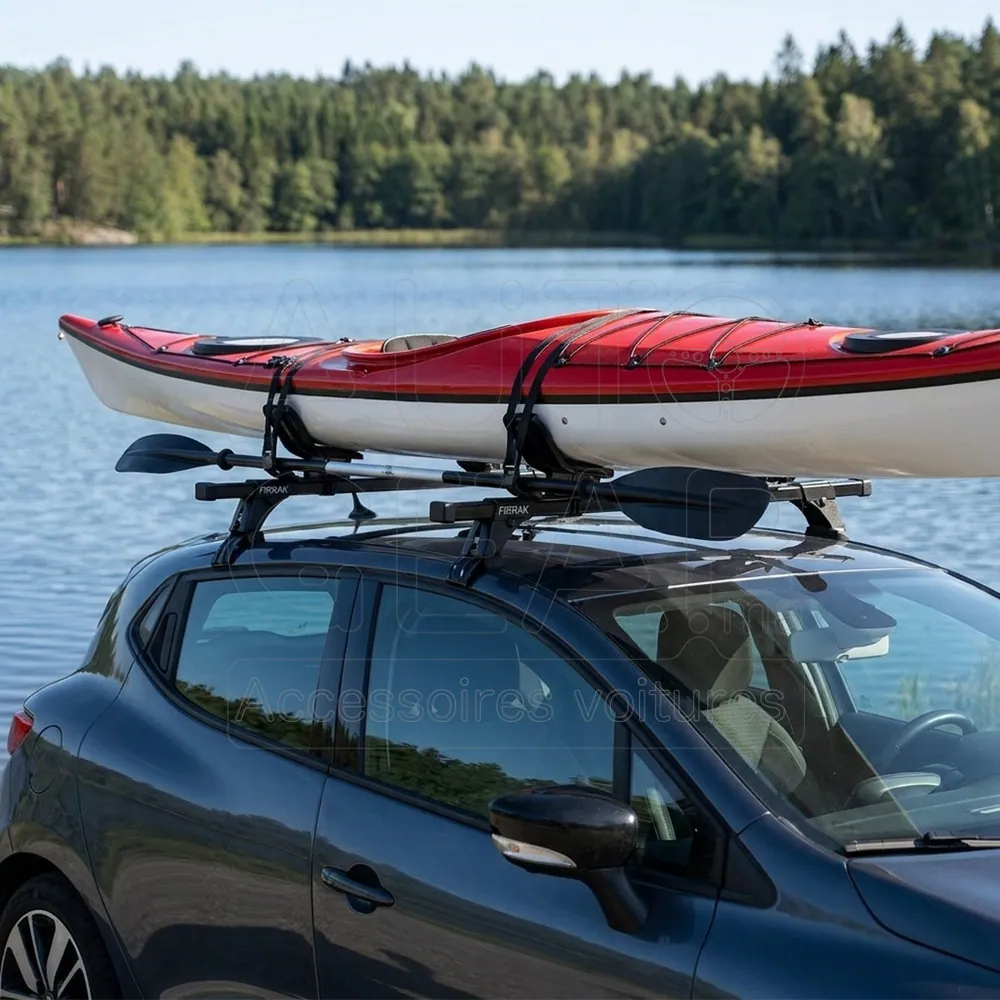 Barre de Toit Transversale Renault Clio 4 Acier Noir 110cm vue 2
