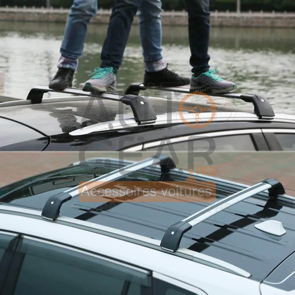 Barres de Toit Transversales Hyundai Tucson (2021-2025) Aluminium 135cm vue 3