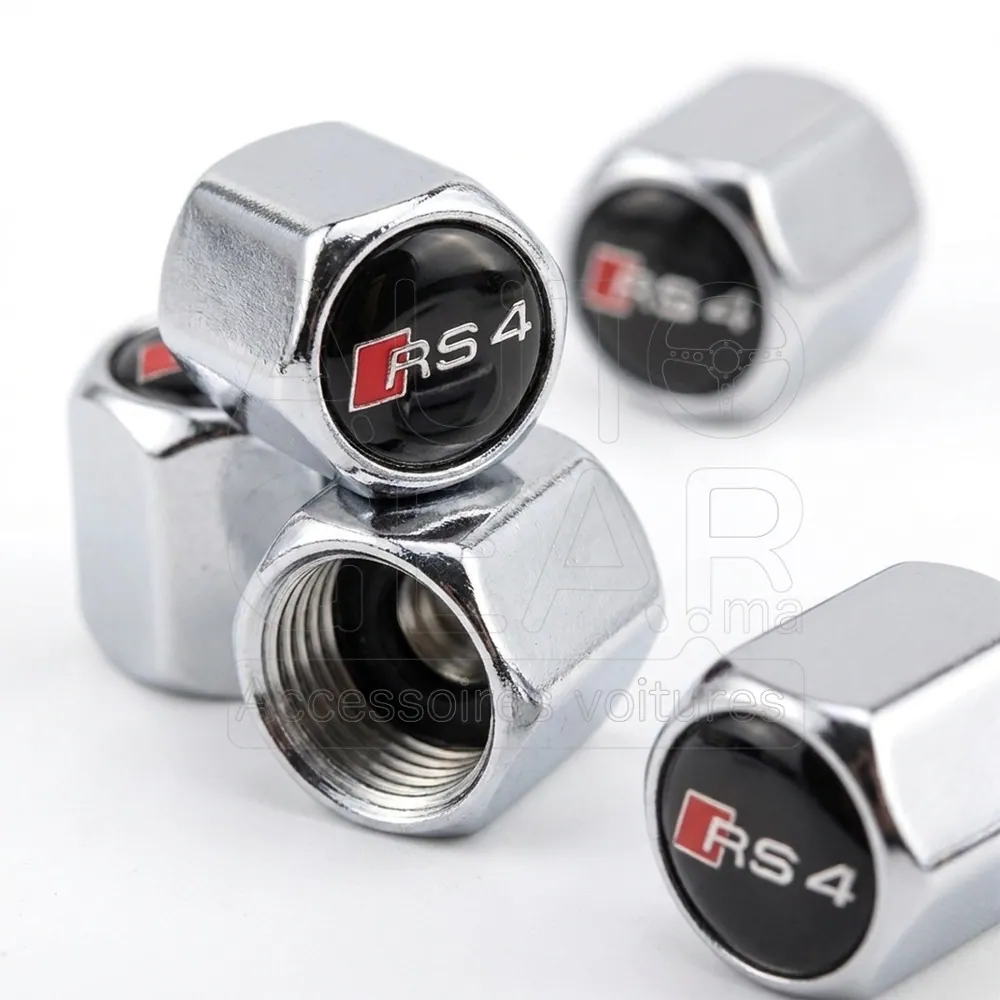Bouchons de Valve Chrome Audi RS4 vue 3