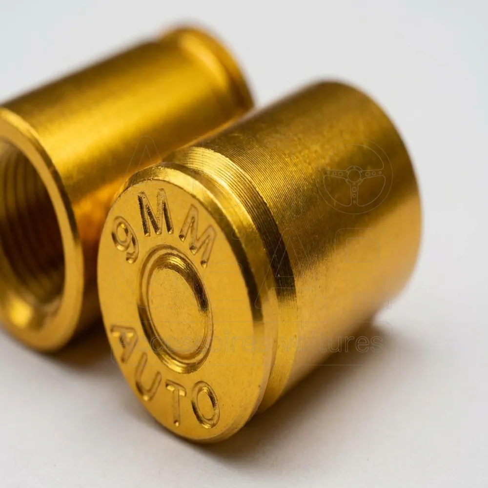 Bouchons de Valve Dorés Design Balle 9mm vue 3