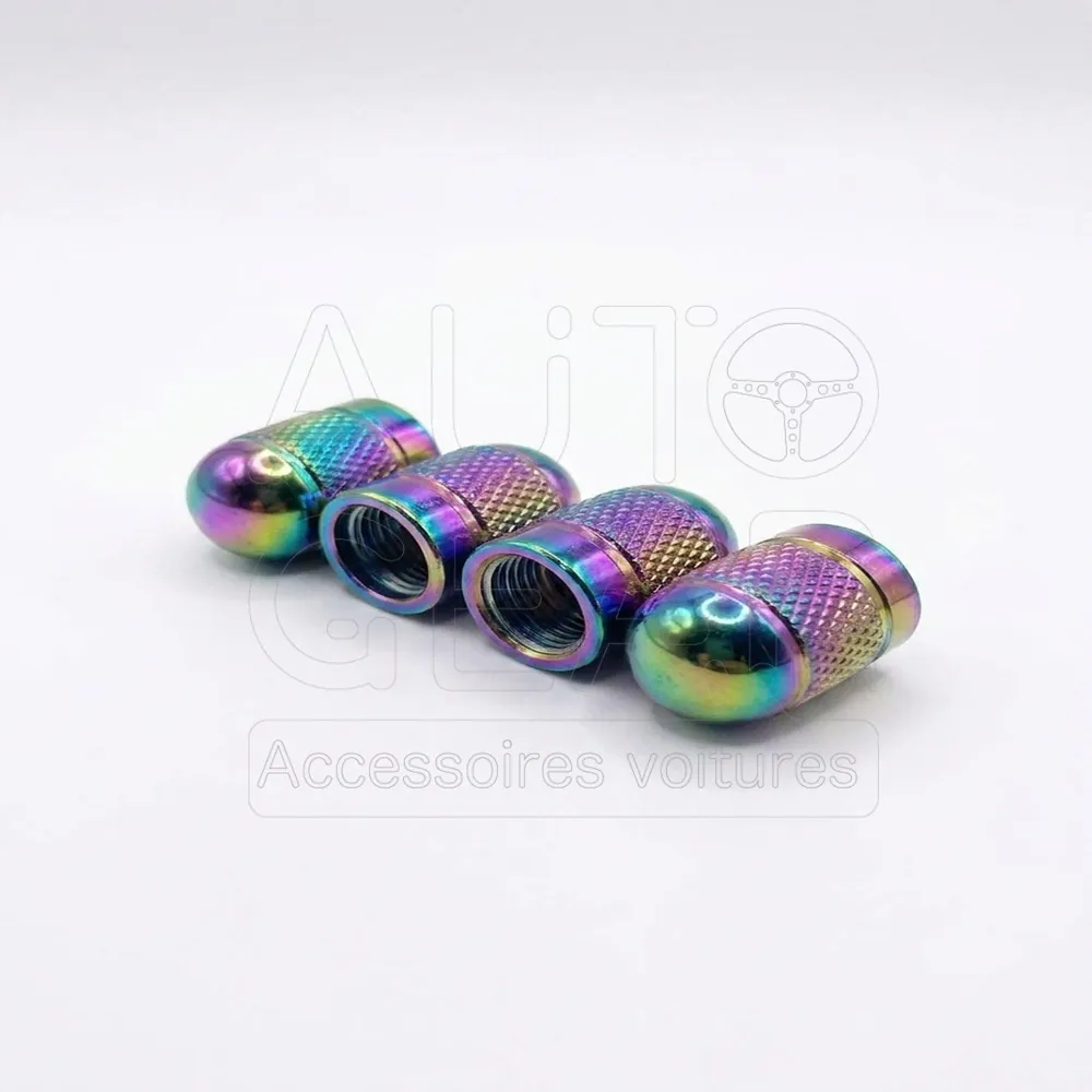 Bouchons de Valve Multicolores Irisés