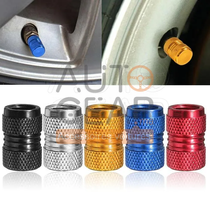 Bouchons de Valve de Pneu en Aluminium, Lot de 4