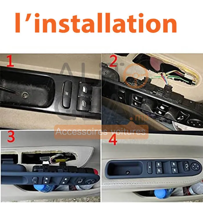 Bouton Lève-Vitres Peugeot 307 (4 Vitres) vue 3