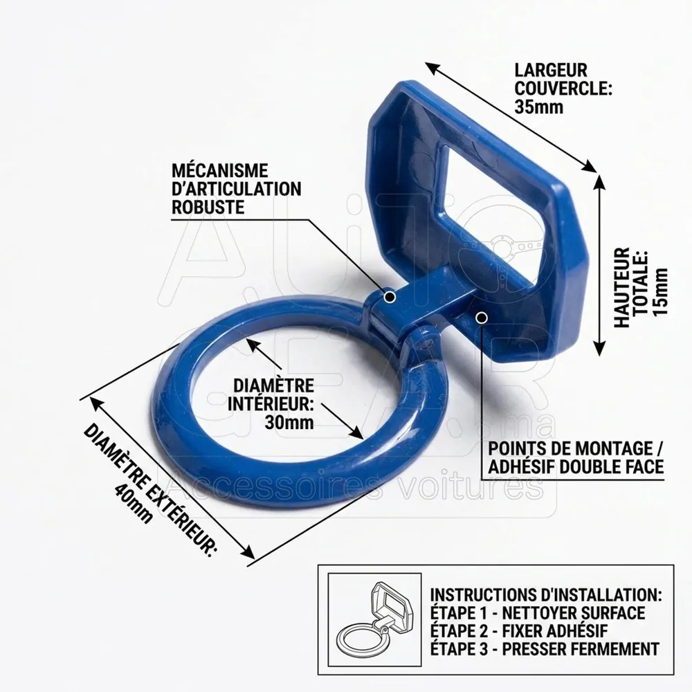 Cache Bouton Start/Stop Bleu Style Lamborghini vue 4
