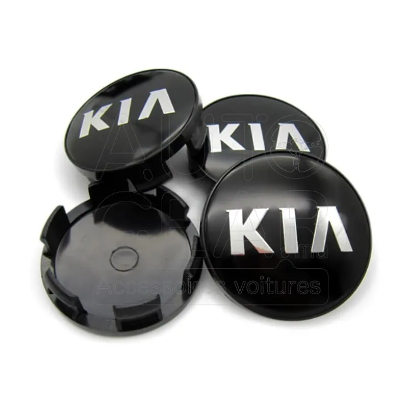 Cache-Moyeu Kia 53mm Noir pour Jante Aluminium vue 2
