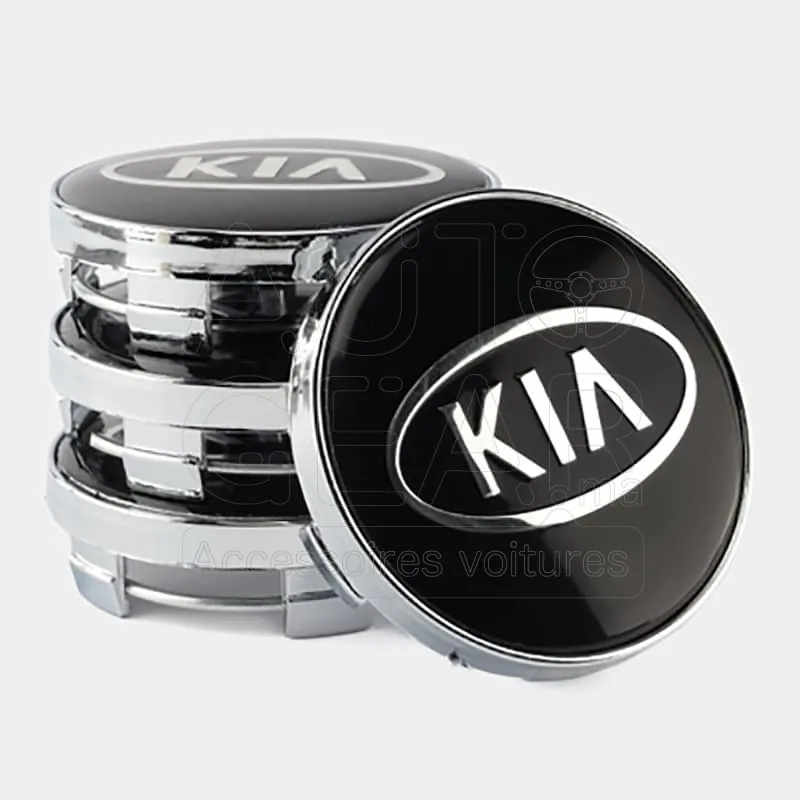 Cache-Moyeu Logo Kia 53mm pour Jante Aluminium