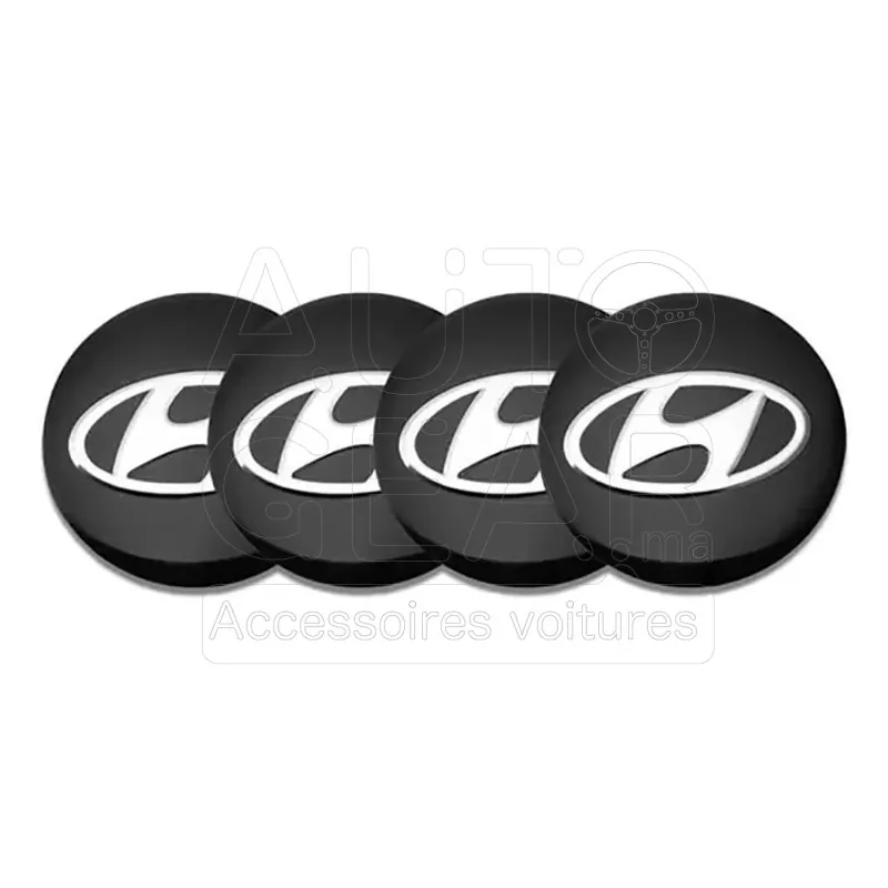Cache-Moyeu Hyundai 63mm pour Jante Aluminium