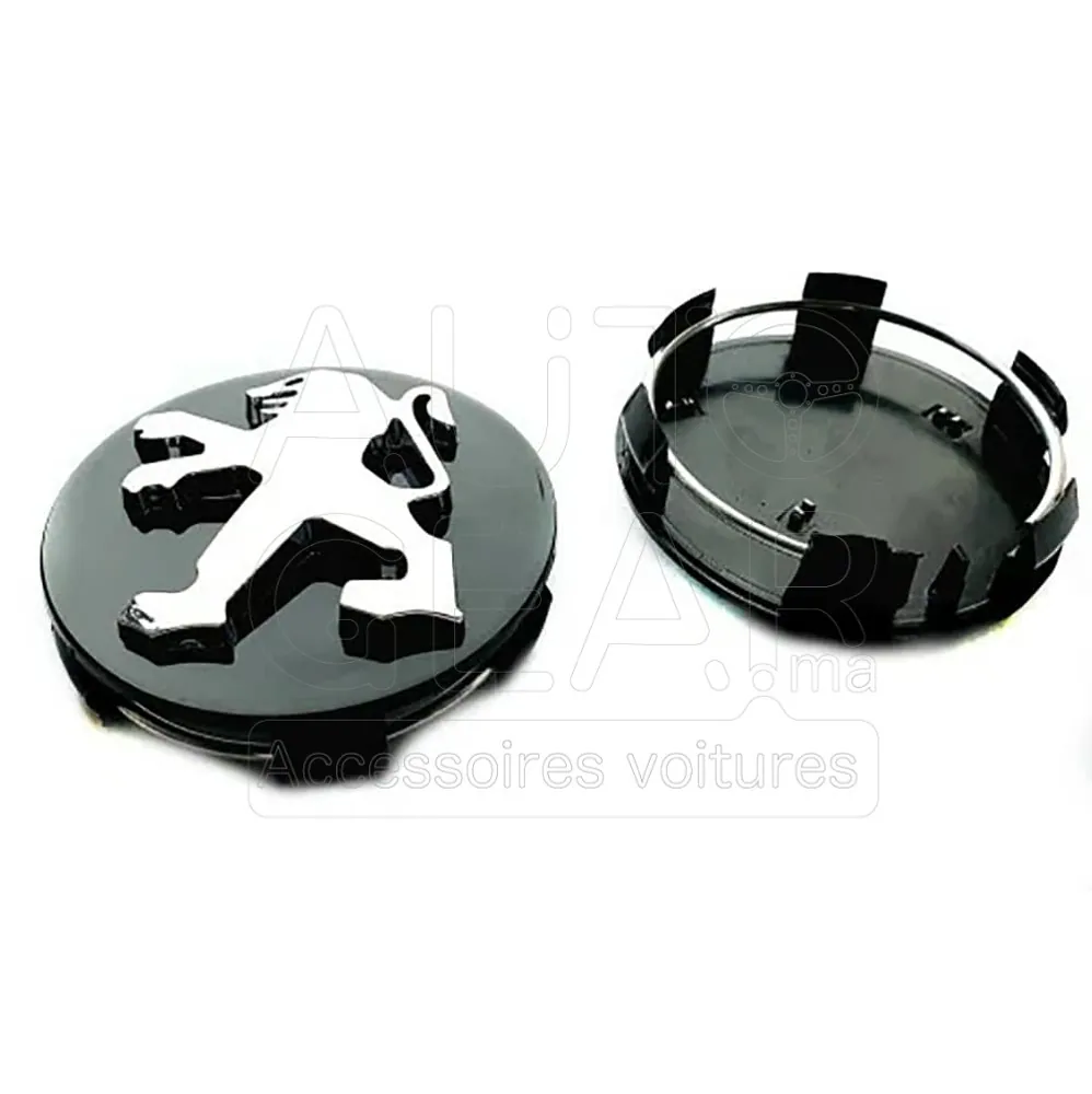 Cache-Moyeu Peugeot 3D 60mm pour Jante Aluminium vue 2