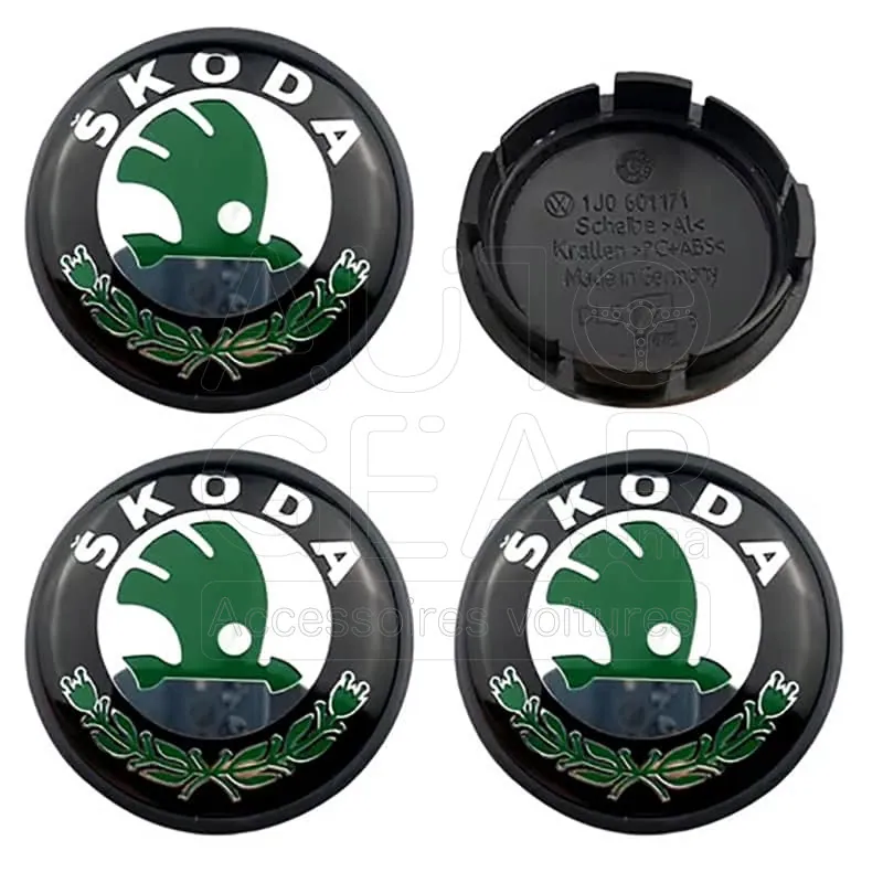 Cache-Moyeu Skoda 56mm pour Jante Aluminium vue 2