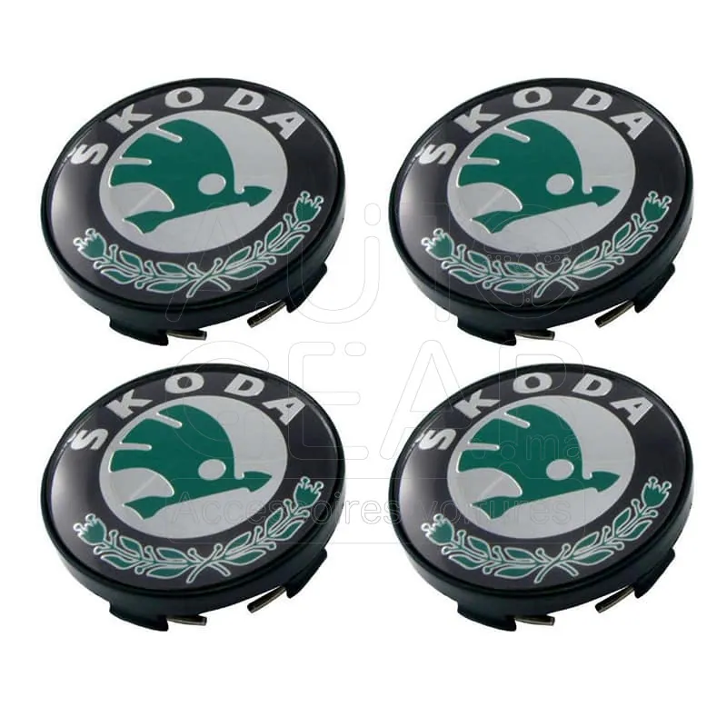 Cache-Moyeu Skoda 56mm pour Jante Aluminium