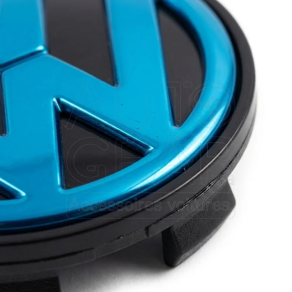 Cache-Moyeu Volkswagen Noir 65mm vue 3