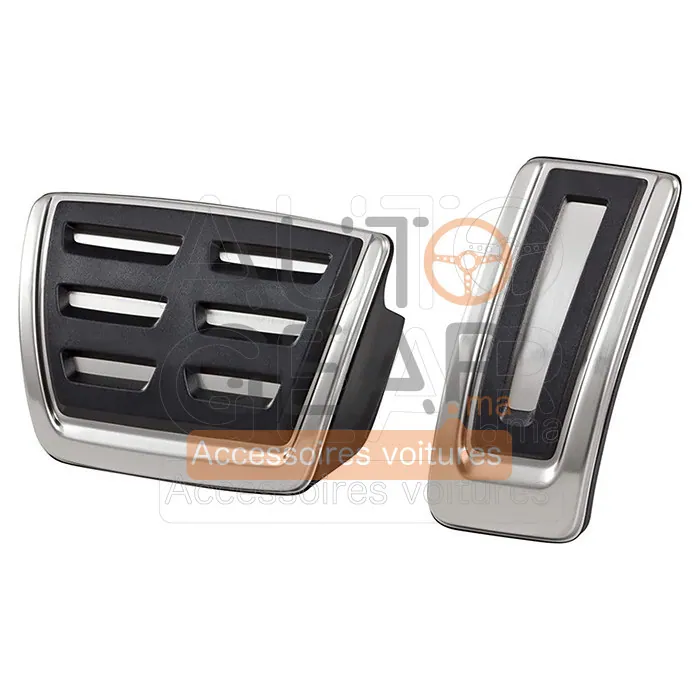 Cache-Pédales Inox Repose-Pied et Frein VW Golf 7 Leon Octavia A3 (3 Pcs) vue 3
