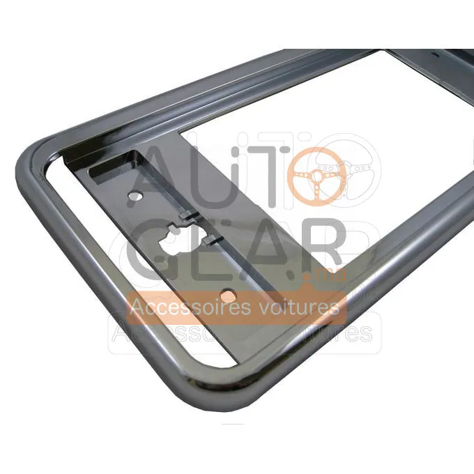 Cadre de Support de Plaque d'Immatriculation Chrome vue 4