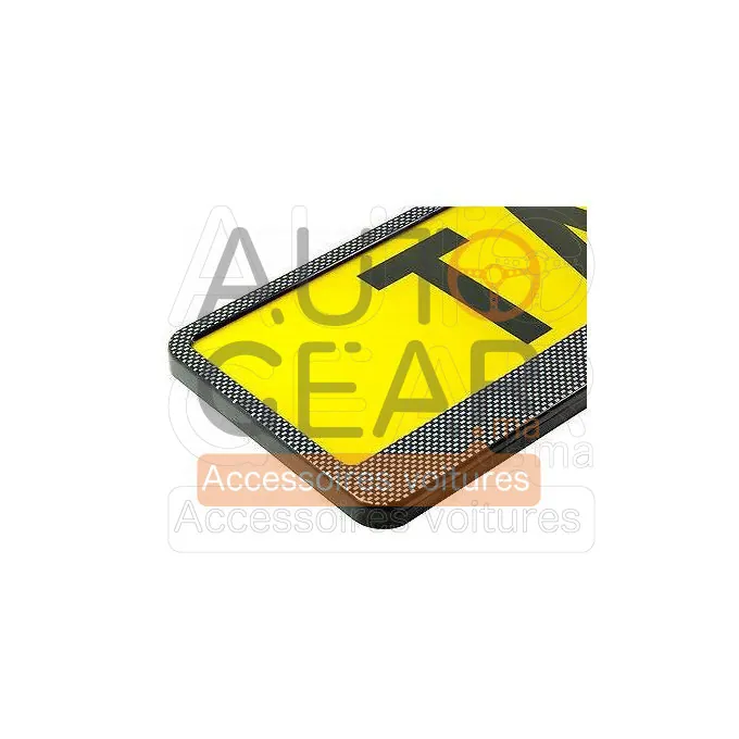 Cadre de Support de Plaque d'Immatriculation Fibre de Carbone