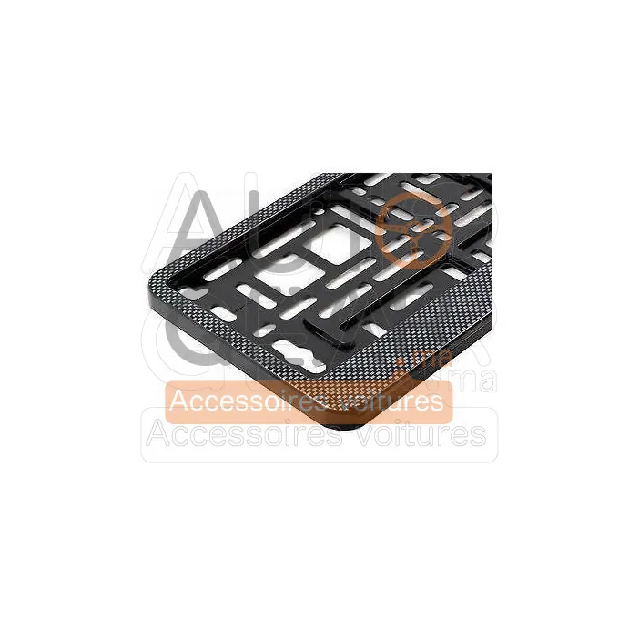 Cadre de Support de Plaque d'Immatriculation Fibre de Carbone vue 3