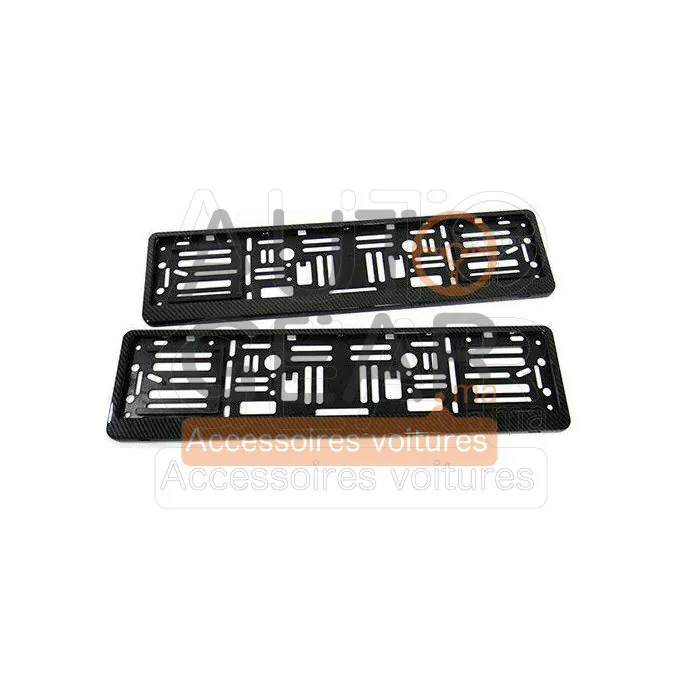 Cadre de Support de Plaque d'Immatriculation Fibre de Carbone vue 4