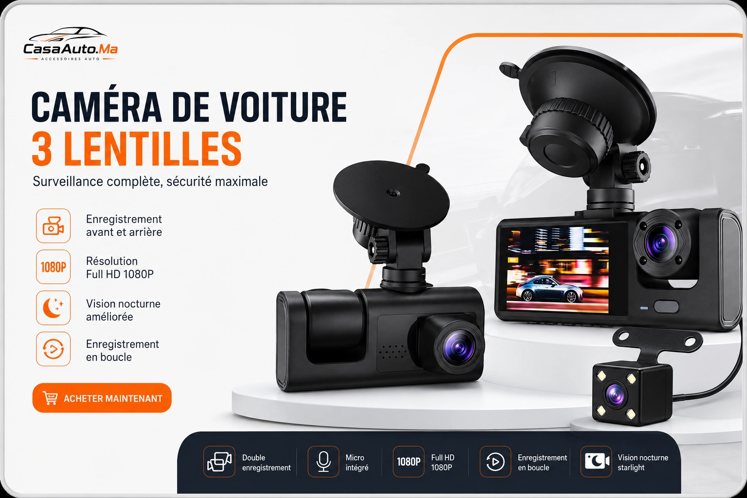 Caméra de recul pour voiture vue 3