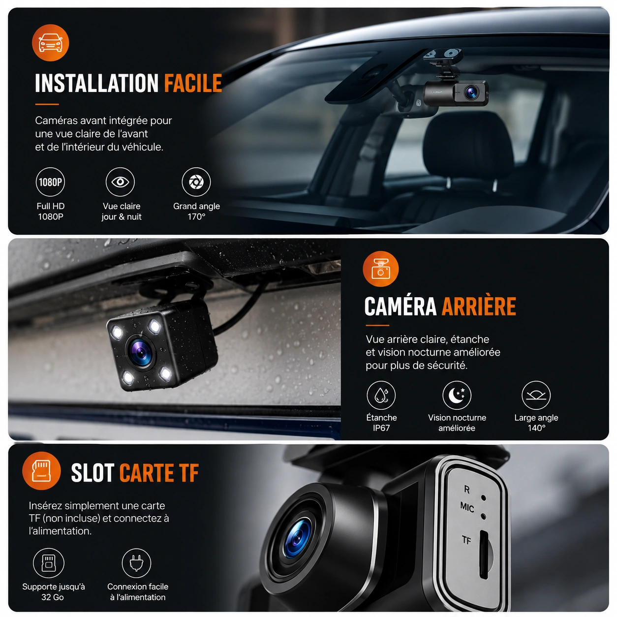 Caméra de recul pour voiture vue 2