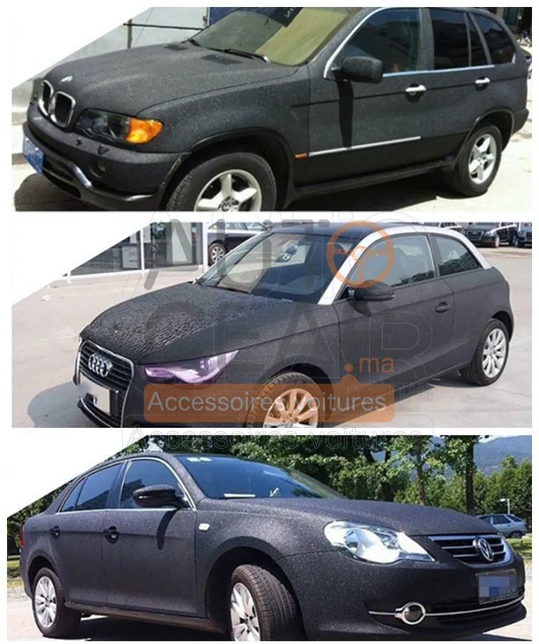Autocollants PVC Carbone Diamond Voiture vue 3